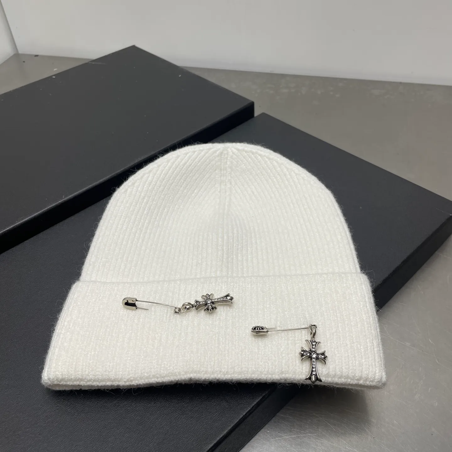 Early Autumn Crow Heart Beanie Hat